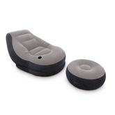 Ultra Lounge – Inflatable Chair with Ottoman & Cup Holder | Indoor & Outdoor Comfort
